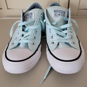 Converse Chuck Taylor All Star Low Top mint green canvas  shoes women's size 8
